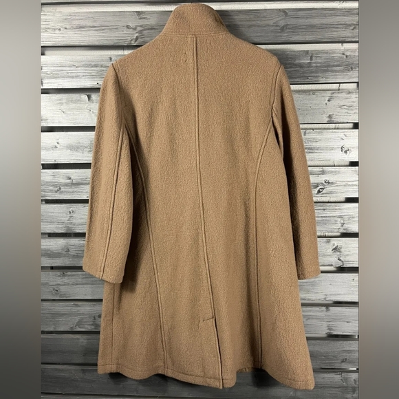 LL Bean x Bellandi - Wool Trench Coat, Item 295885, Camel Tan - Size Small - Picture 3 of 6